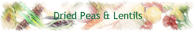 Dried Peas & Lentils